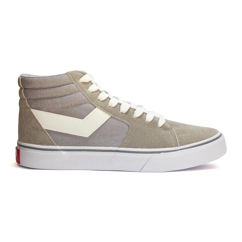 Pony Botas Masculino Moda Coney Classic High Grey/White