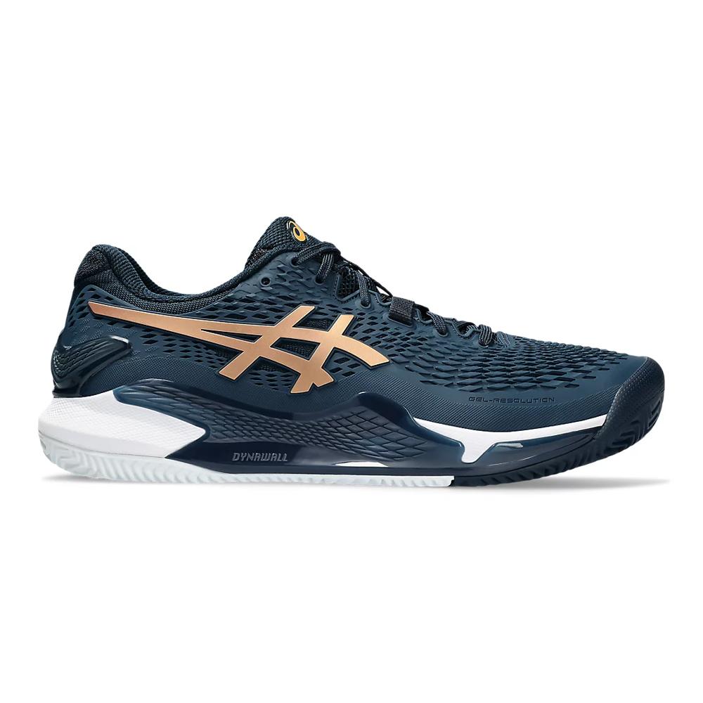 Asics Tenis Masculino Gel Resolution 9 Clay French Blue/Pure Gold