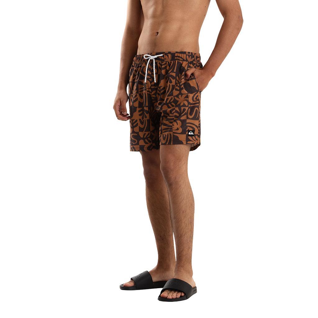 Quiksilver Shorts de Baqo Masculino Moda Volley Terra