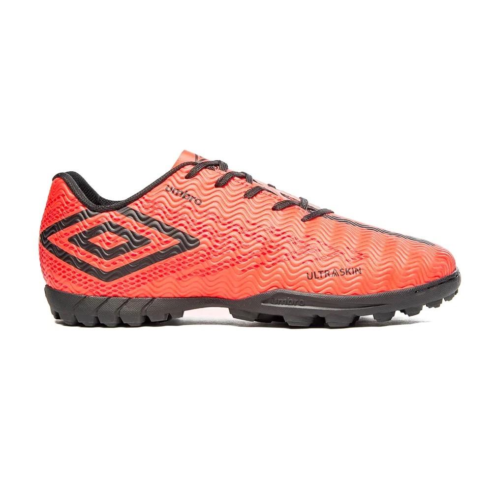 Umbro Futbol Society Masculino Ultraskin Coral/Negro/Rojo