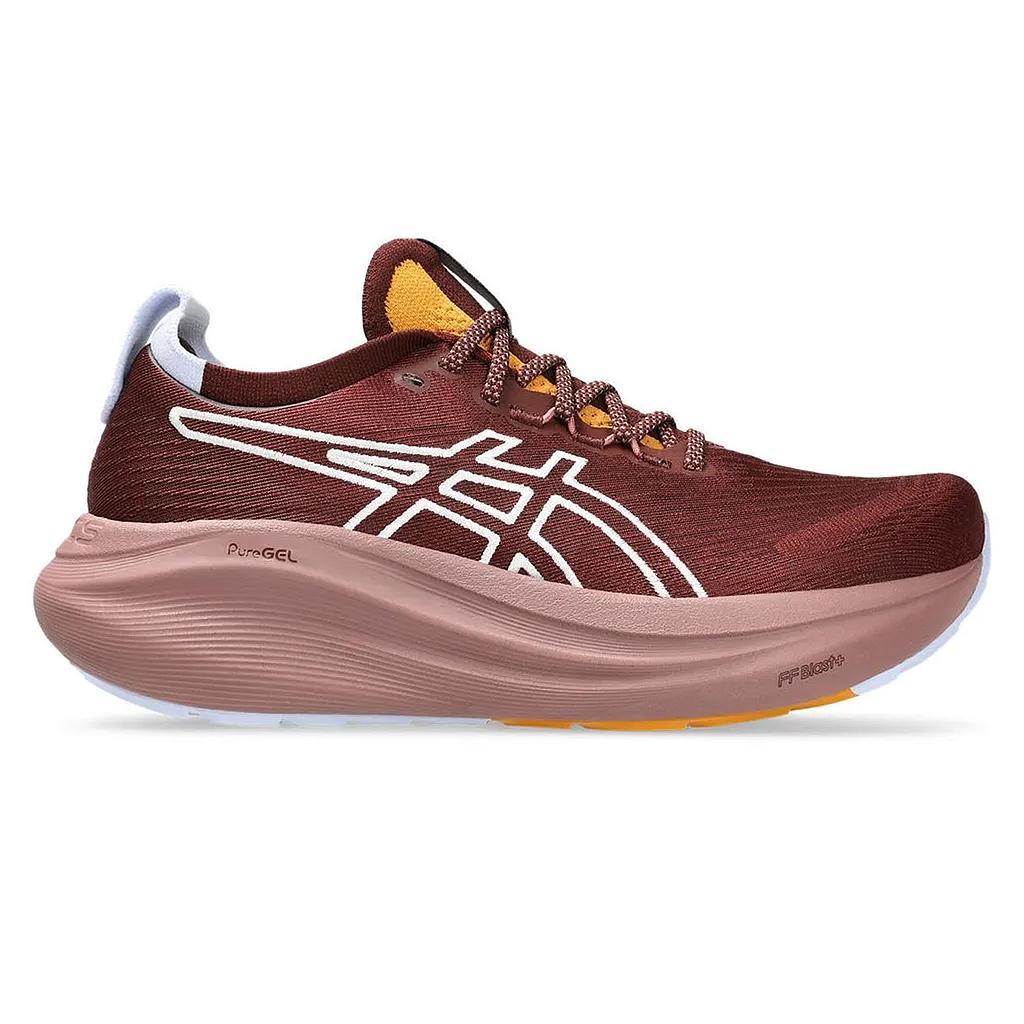 Asics Deportivos Femenino Running Gel Nimbus 27 Tr Nature Bathing/Dark Red Planet