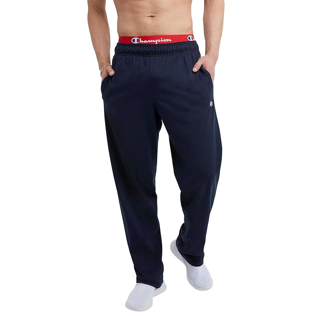 Champion Pantalones Masculino Moda Open Bottom Everyday Navy