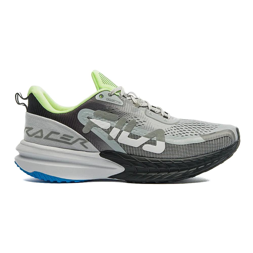 Fila Deportivos Femenino Running Racer T2 S Plata/Negro/VerdeClaro