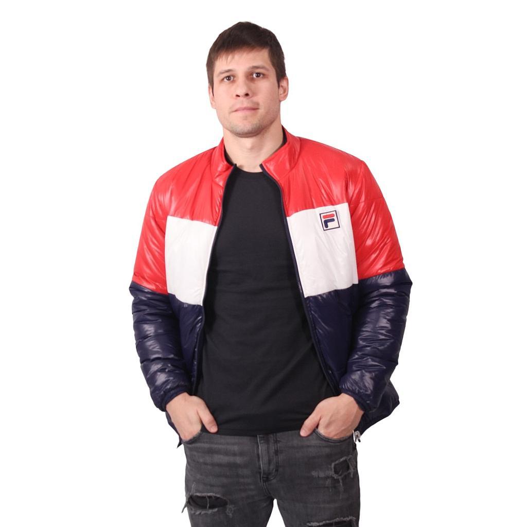 Fila Jacket Masculino Padded Double Scarlet/White/Collegiate Navy