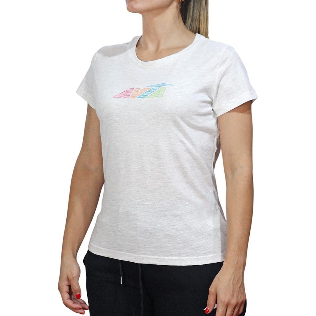 Avia Remeras Femenino Running Bruges Ivory