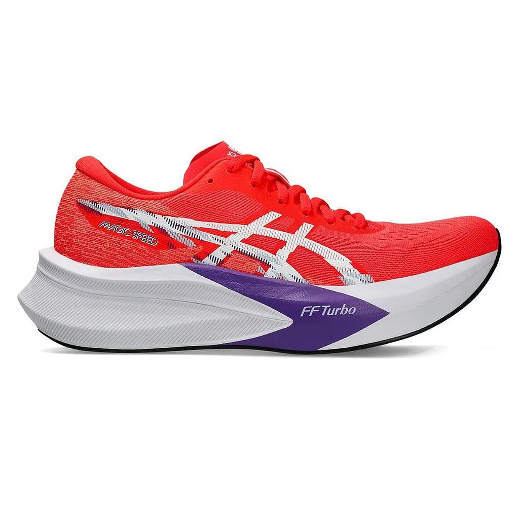 Asics Deportivos Femenino Running Magic Speed 4 Flash Red/White