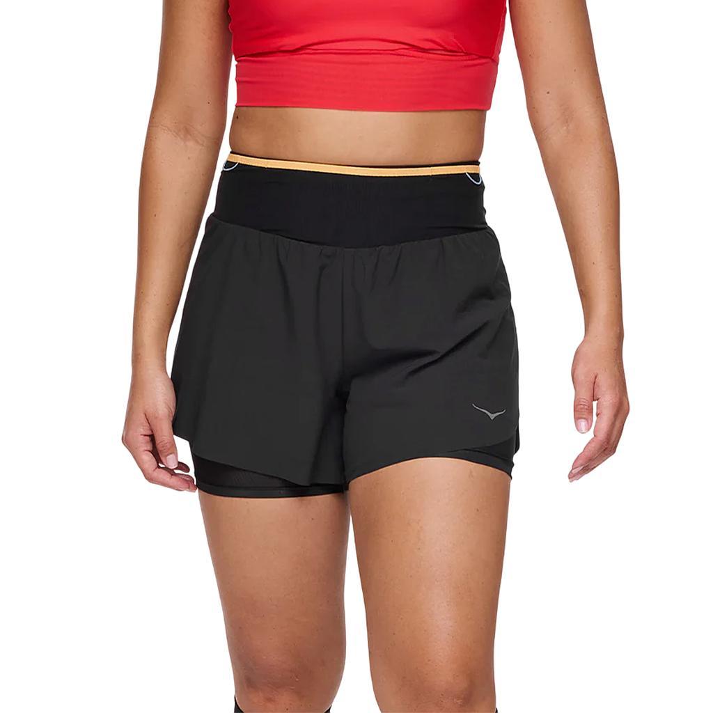 Hoka Shorts Femenino Running Skyglide Black