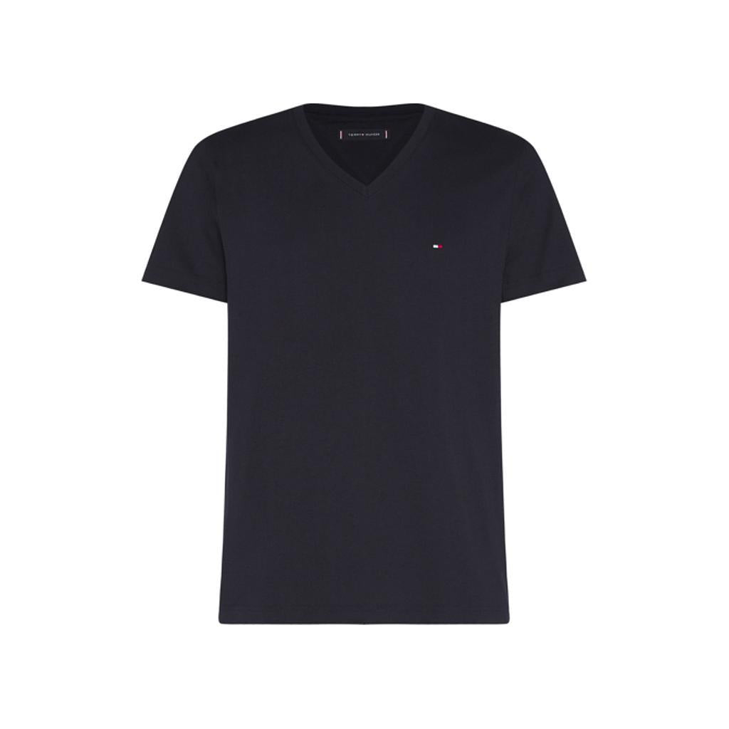 Tommy Hilfiger Masculino T-Shirts S/S Core WWC Essential Cotton Vneck Desert Sky