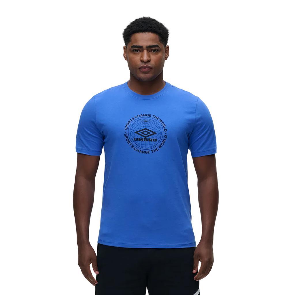 Umbro Remeras Masculino Running Change the world Azul