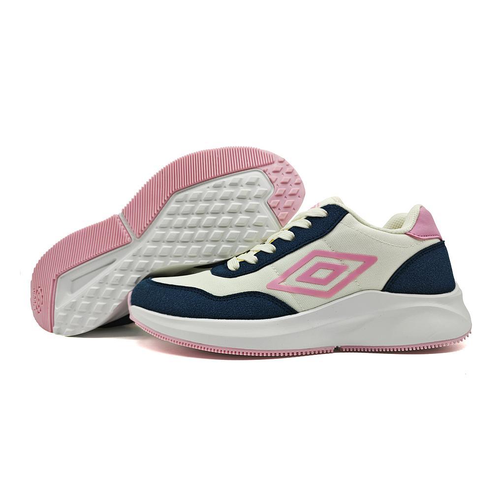 Umbro Lifestyle Femenino Moda Grace Blanco/Azul Piedra/Rosado