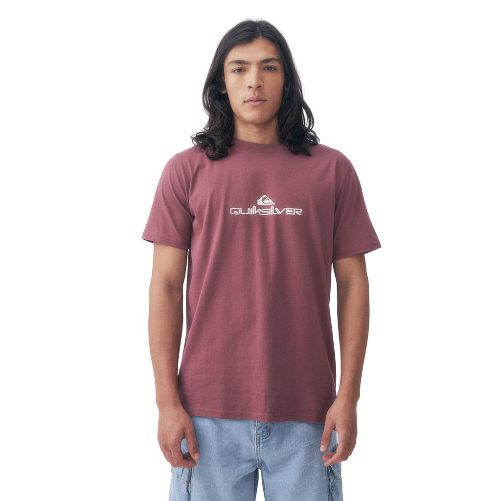 Quiksilver Remeras Masculino Moda Comp Logo Rose Brown