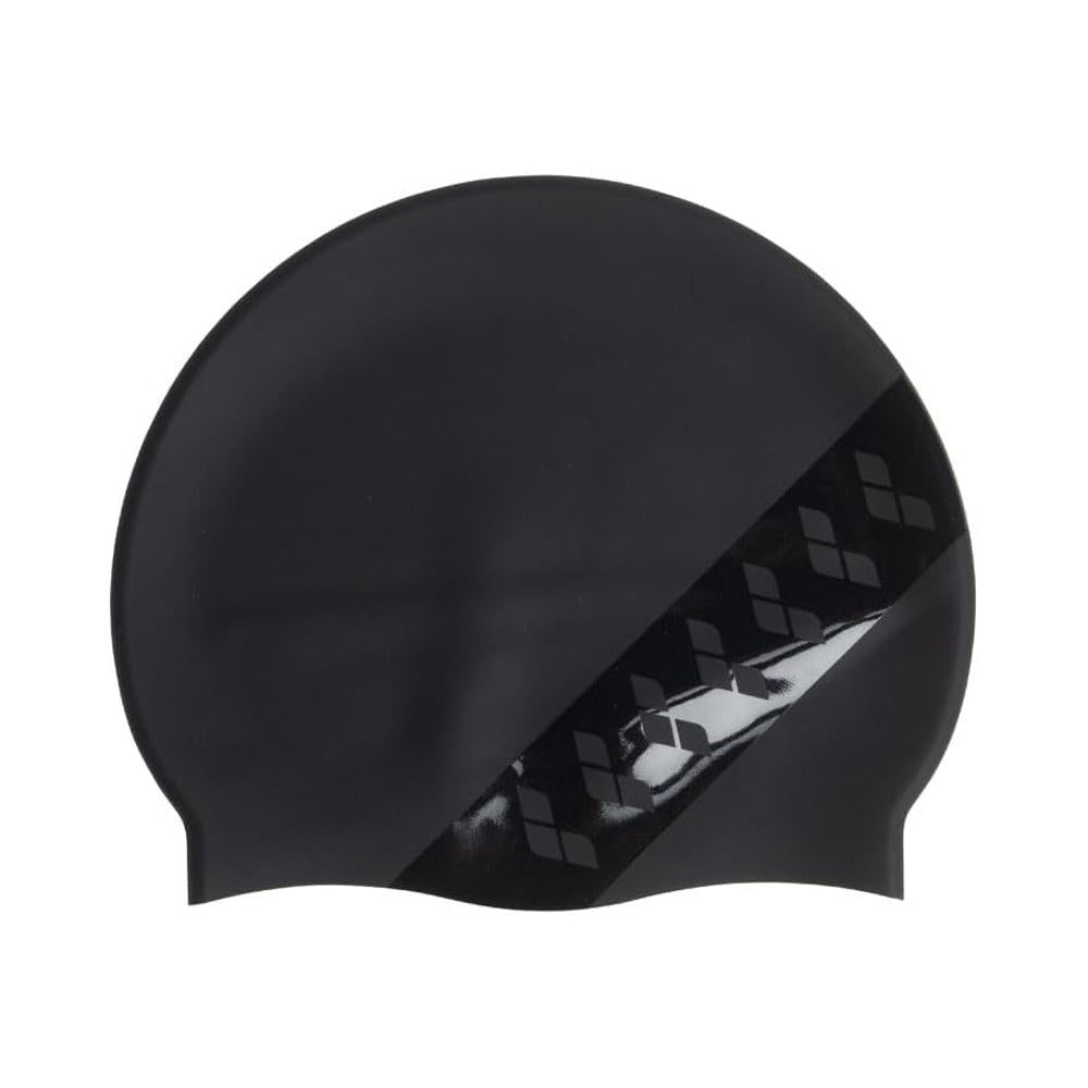 Arena Gorras de Natacion Unisex Natacion Icons Team Stripe Cap Arena Stripe Black Black