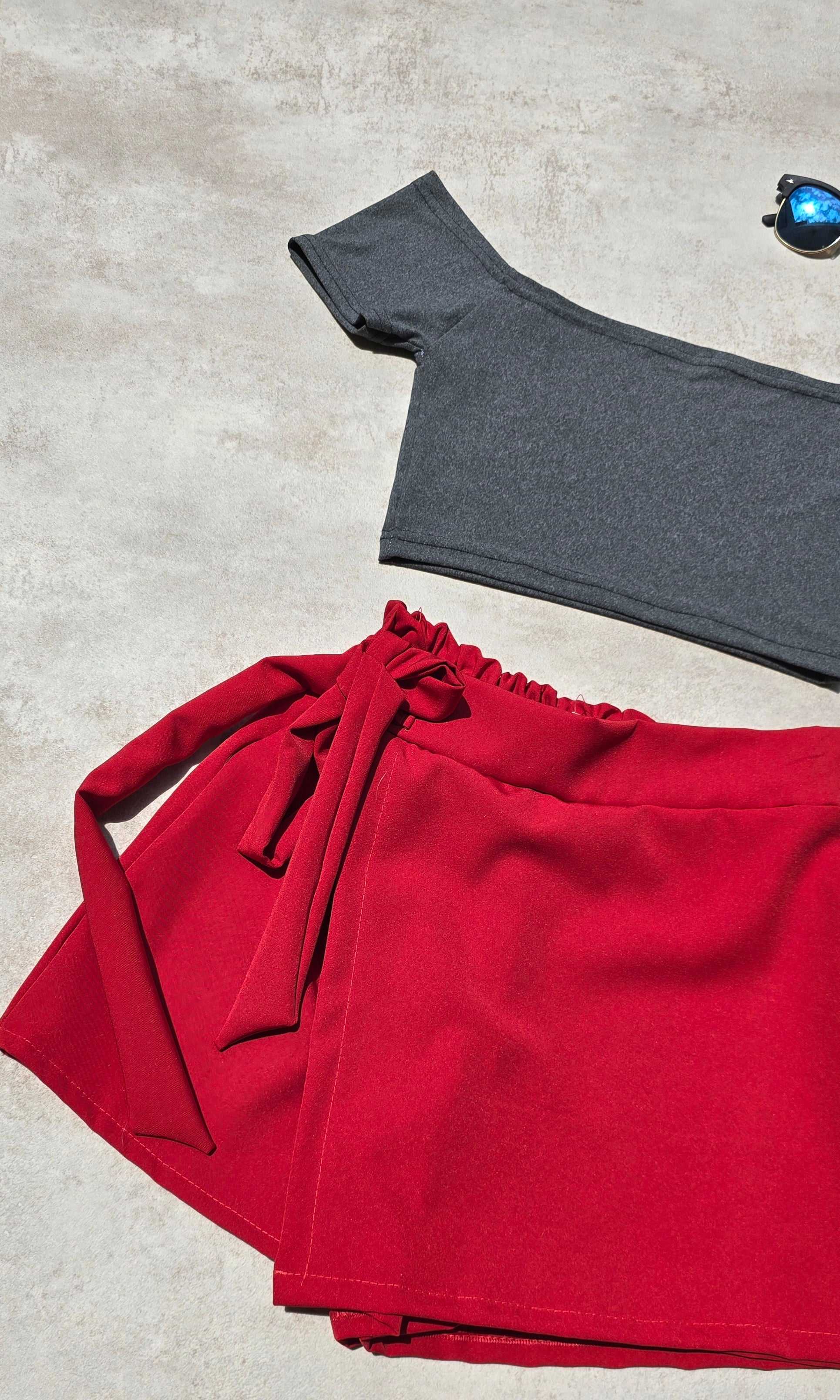 Crop Top Femenino  Paris Gris