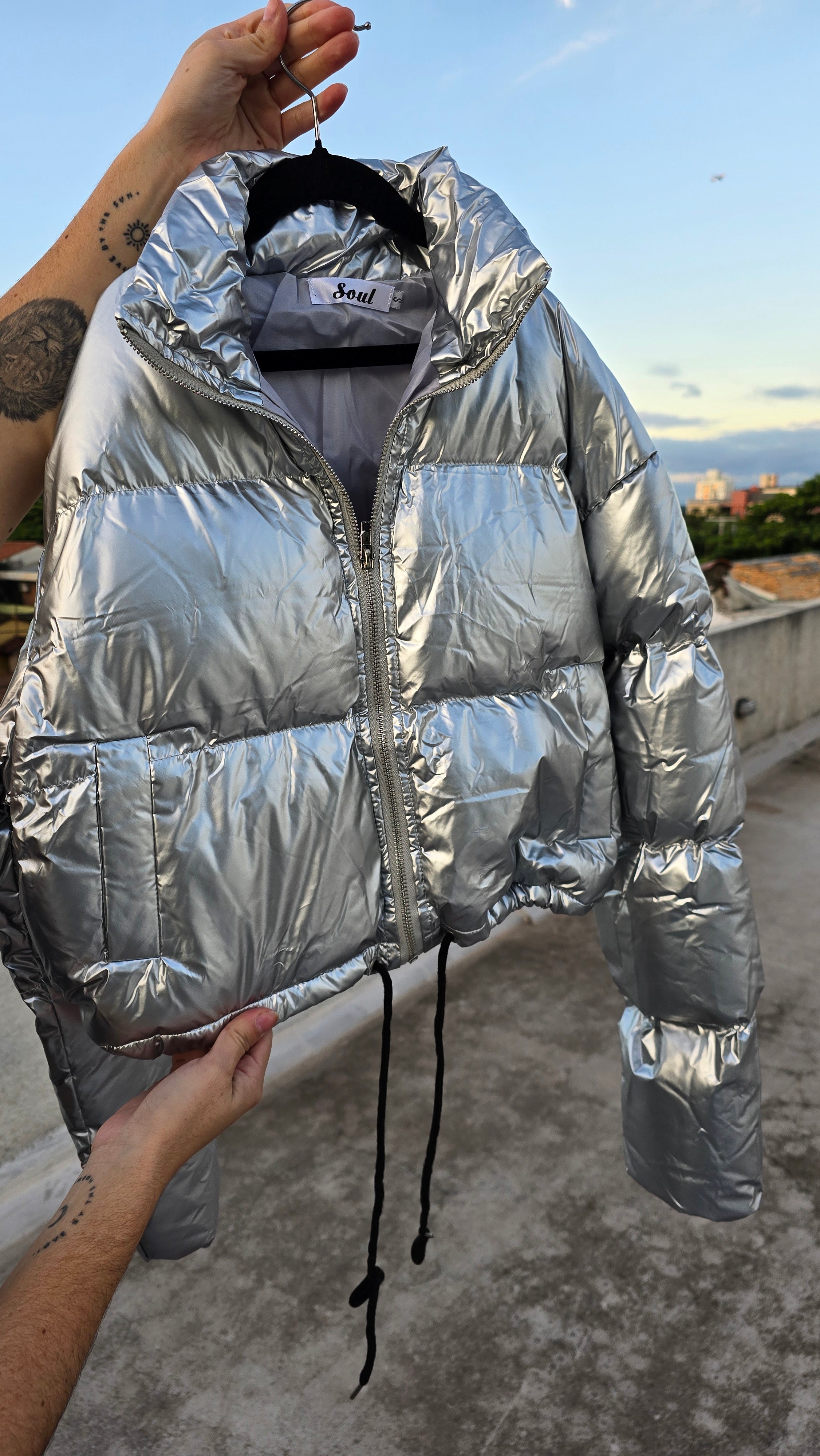 Campera Femenino  Lola Plateado