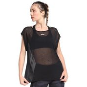 Fila Remera Femenino Light Run II Negro/Plata Reflectante