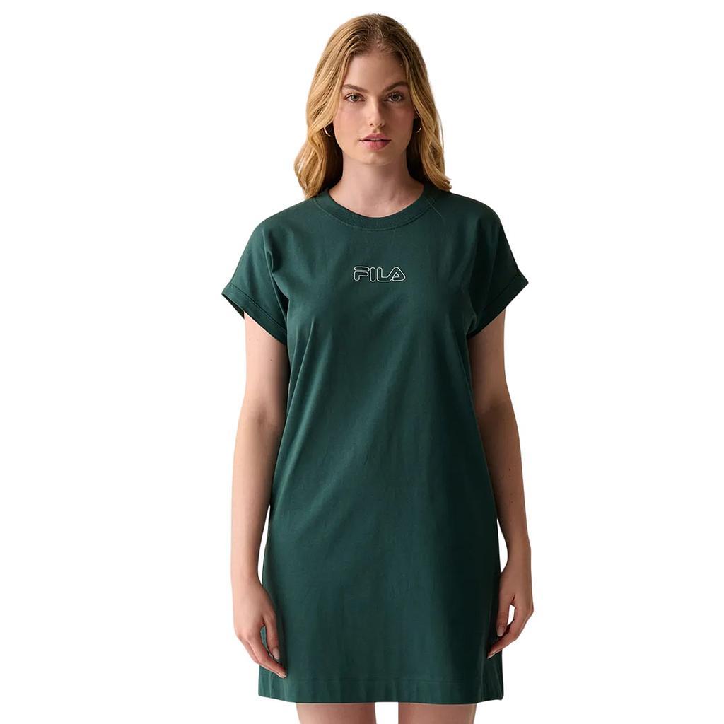 Fila Vestidos Femenino Moda Classic Outline Green Forest