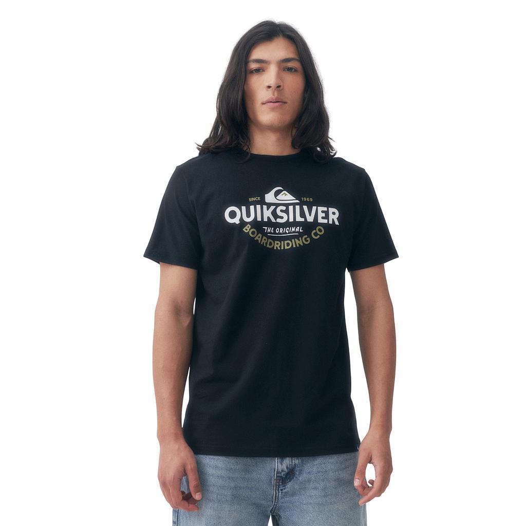 Quiksilver Remeras Masculino Moda Typed Out Black