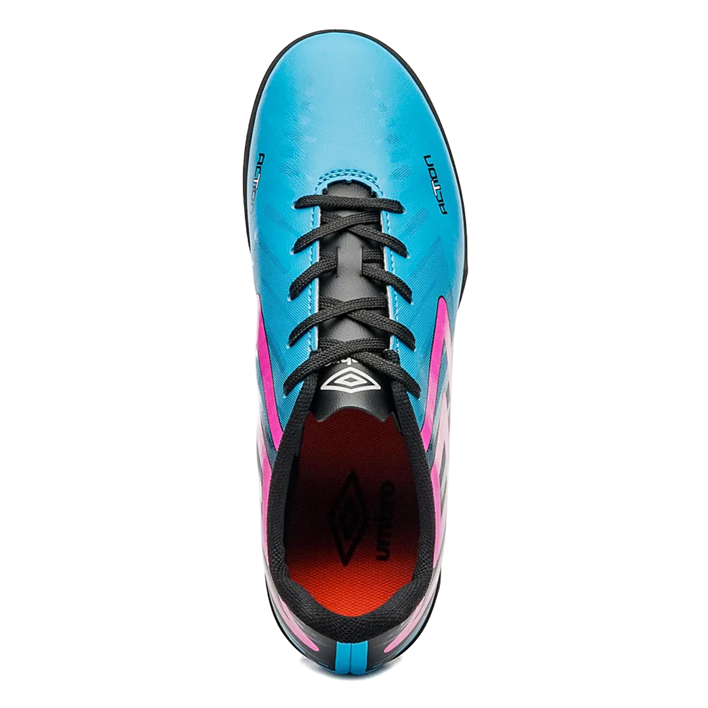 Umbro Society Masculino Futbol Action AzulElectrico/Preto/Rosa