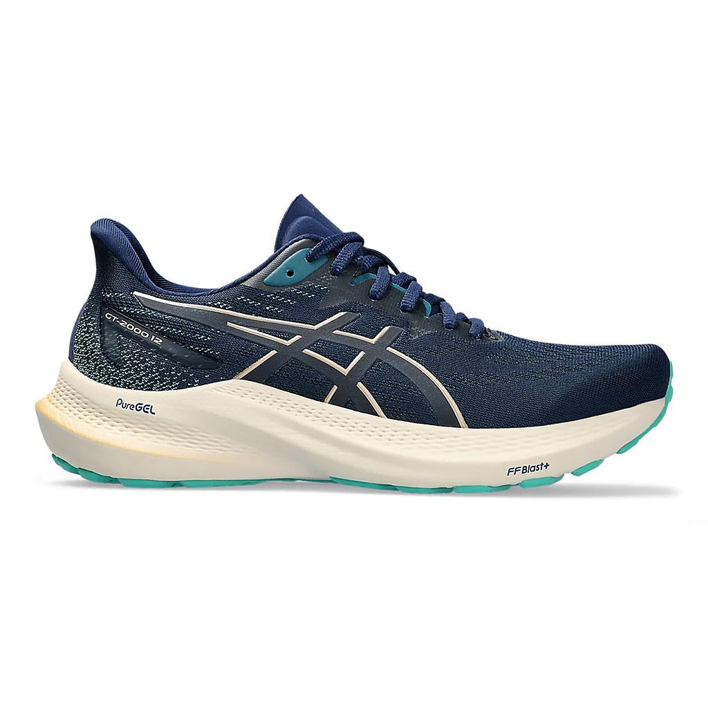 Asics Deportivos Femenino Running Gt 2000 12 Blue Expanse/Champagne