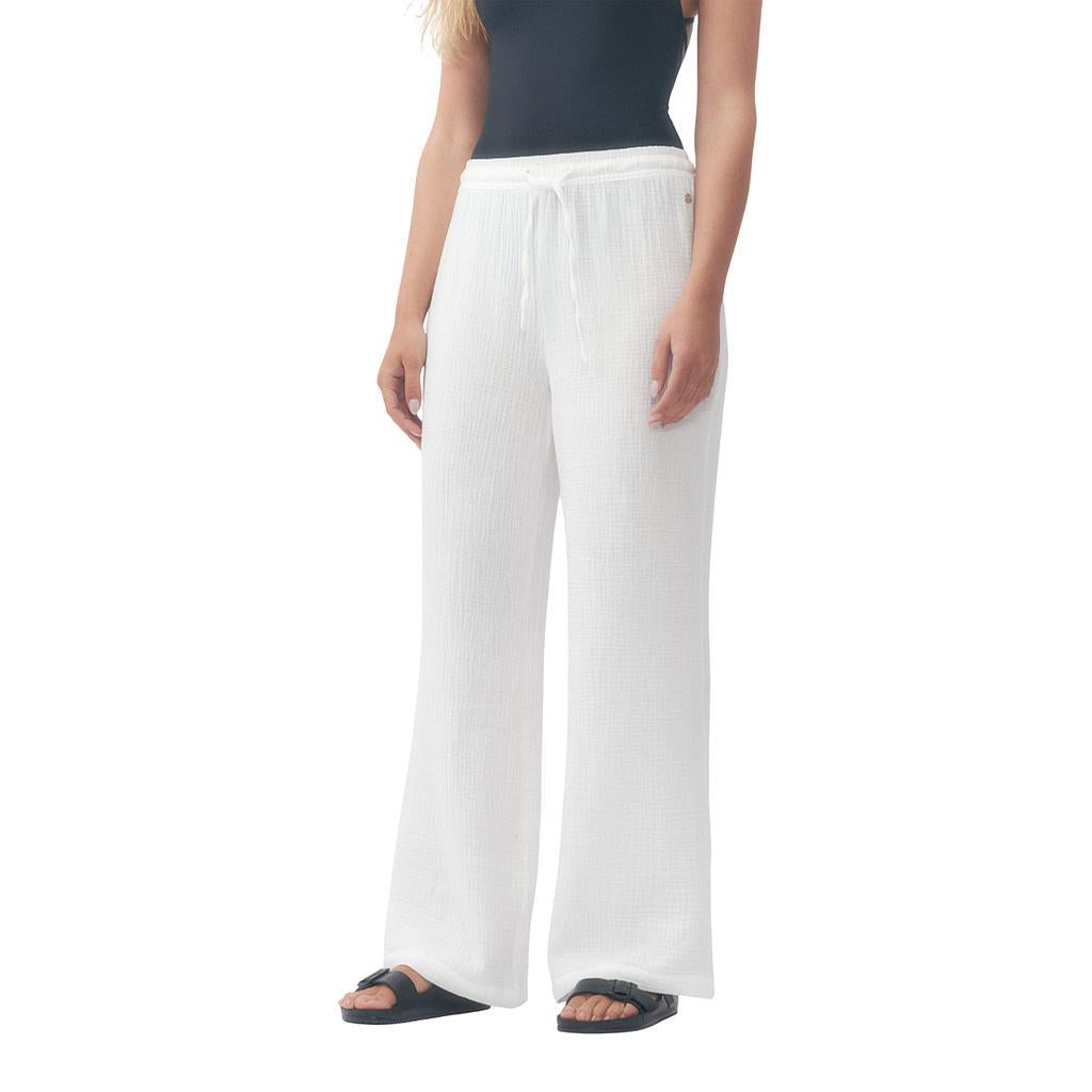 Roxy Pantalones Femenino Moda Kyoto White