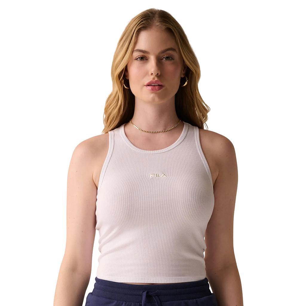 Fila Musculosas Femenino Moda Tank Top Basic White/White