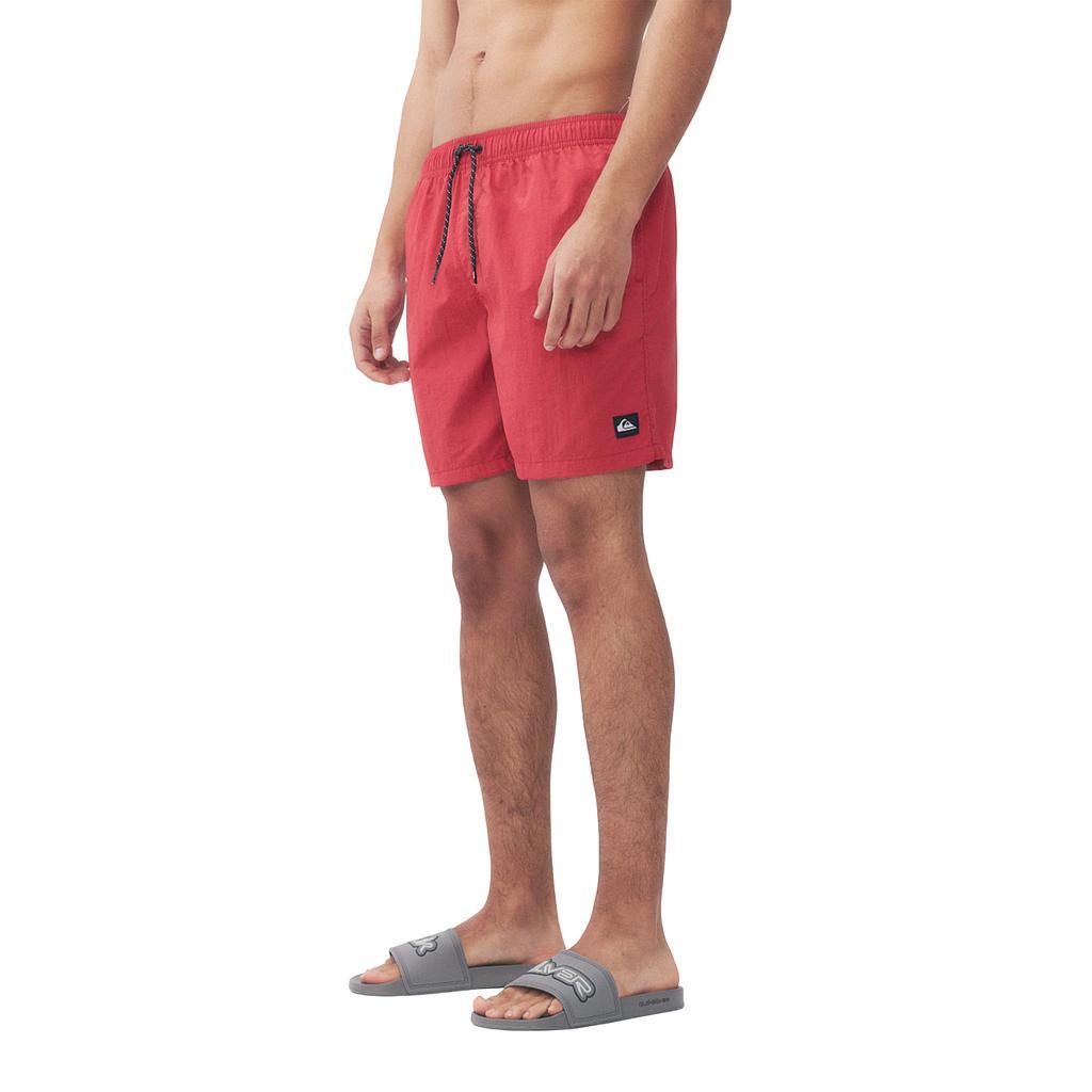 Quiksilver Shorts de Baqo Masculino Moda Volley Lirio Red 57