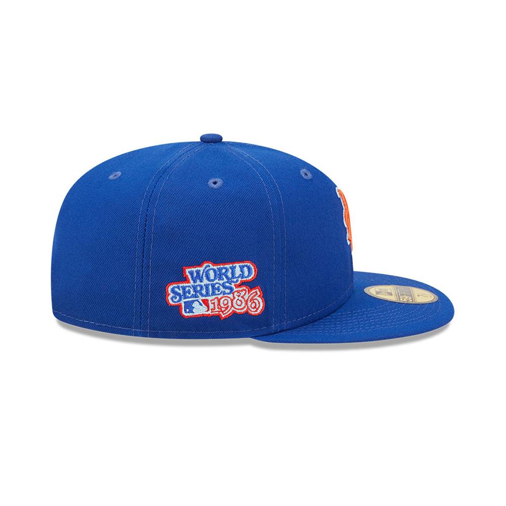 MAZ-New Era Gorros MLB 59Fifty New York Mets Blue/Sky Blue/Orange