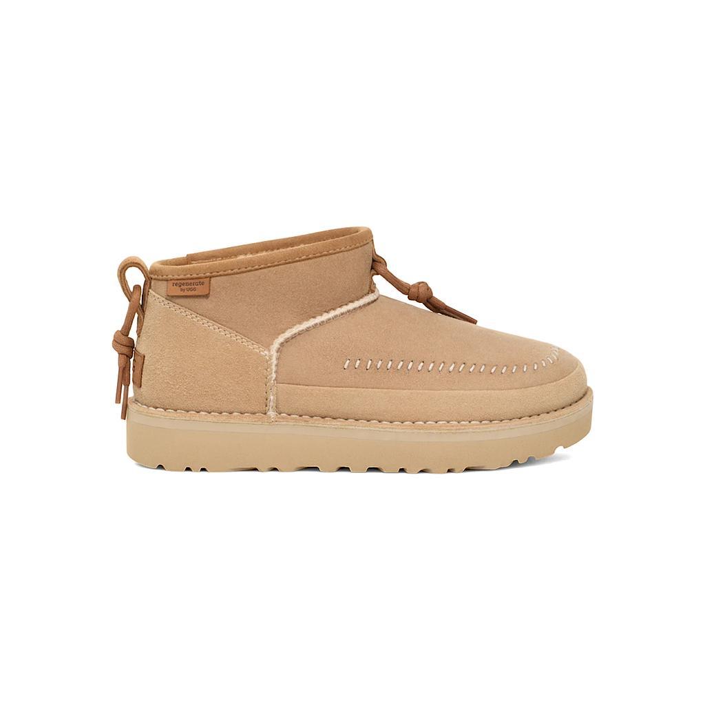 UGG Botas Femenino Moda Ultra Mini Crafted Regenerate Sand