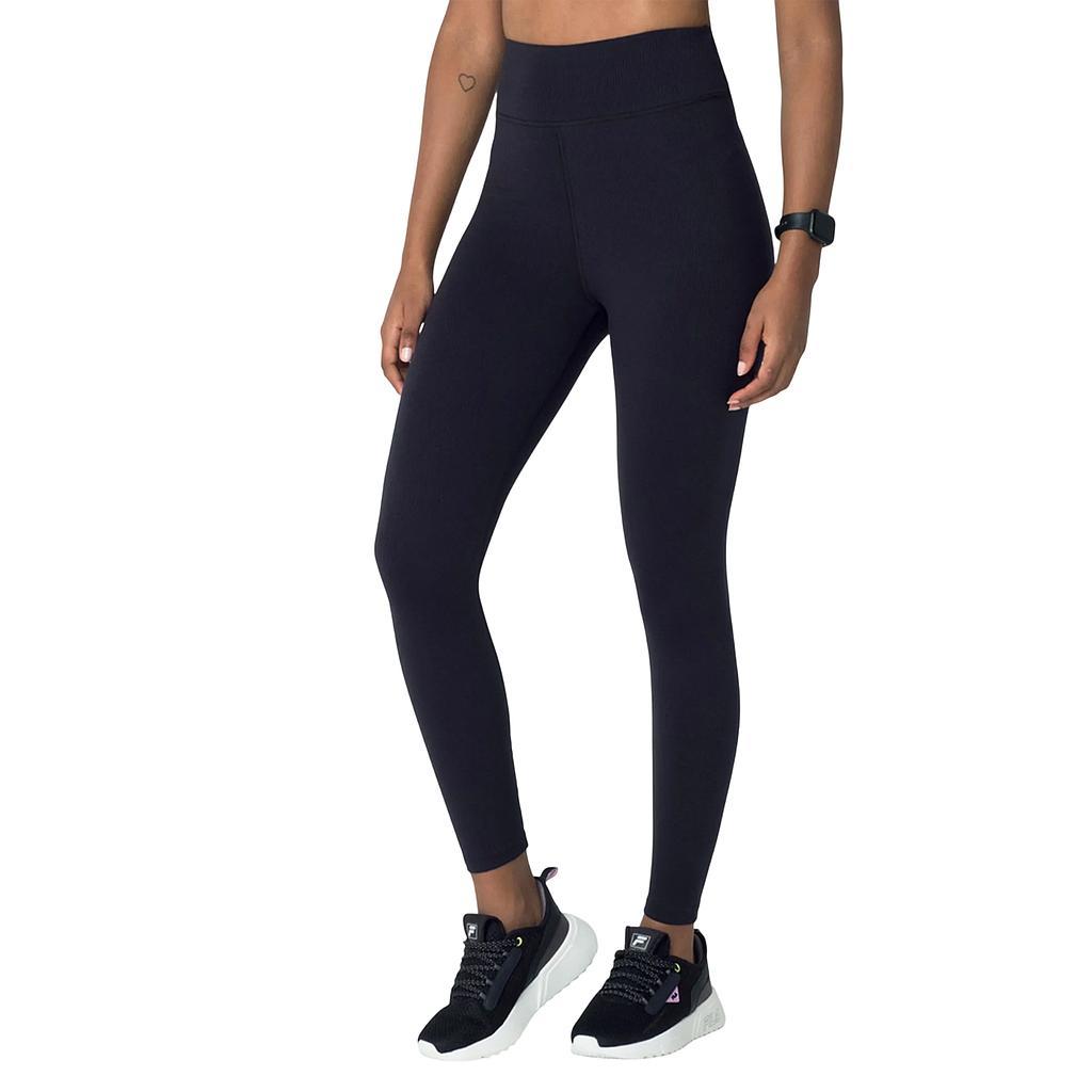 Fila Calzas Femenino Training Tights Life Ribbed Black