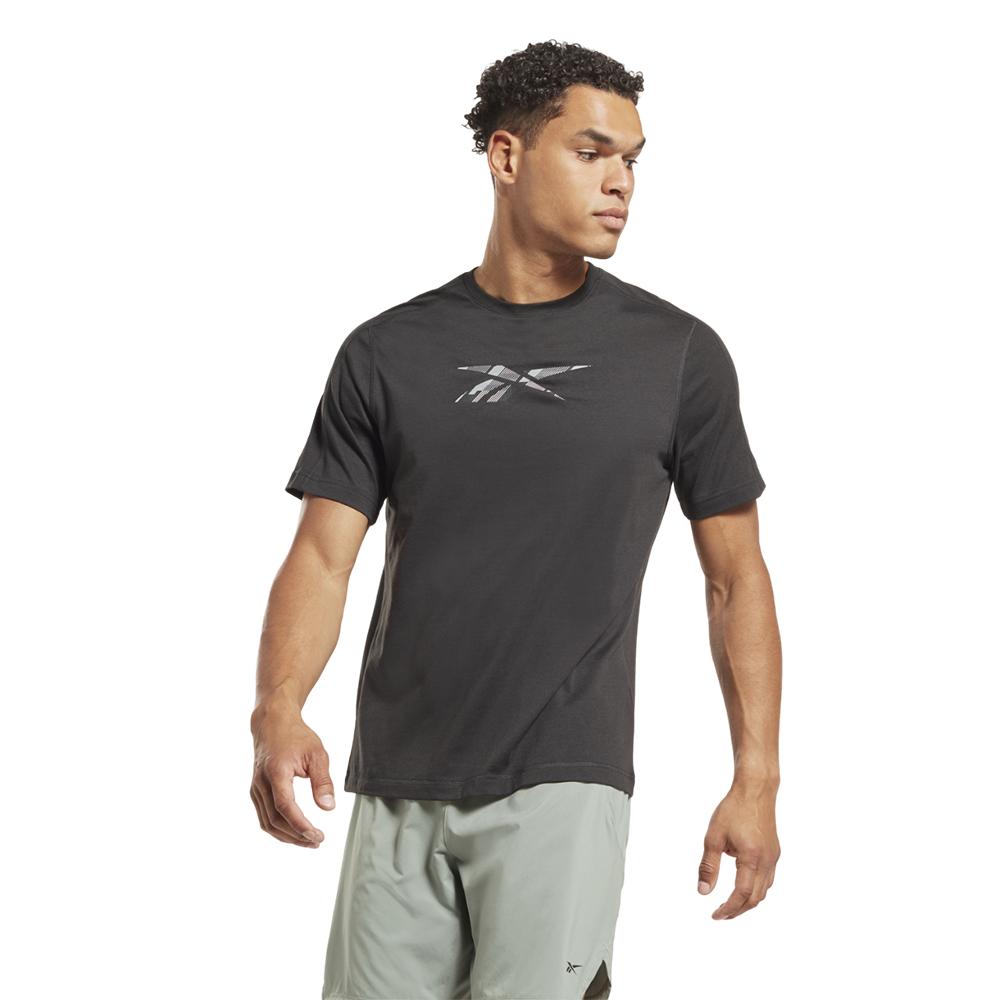 Reebok Remeras Masculino Train Speedwick Gfx Tee Night black