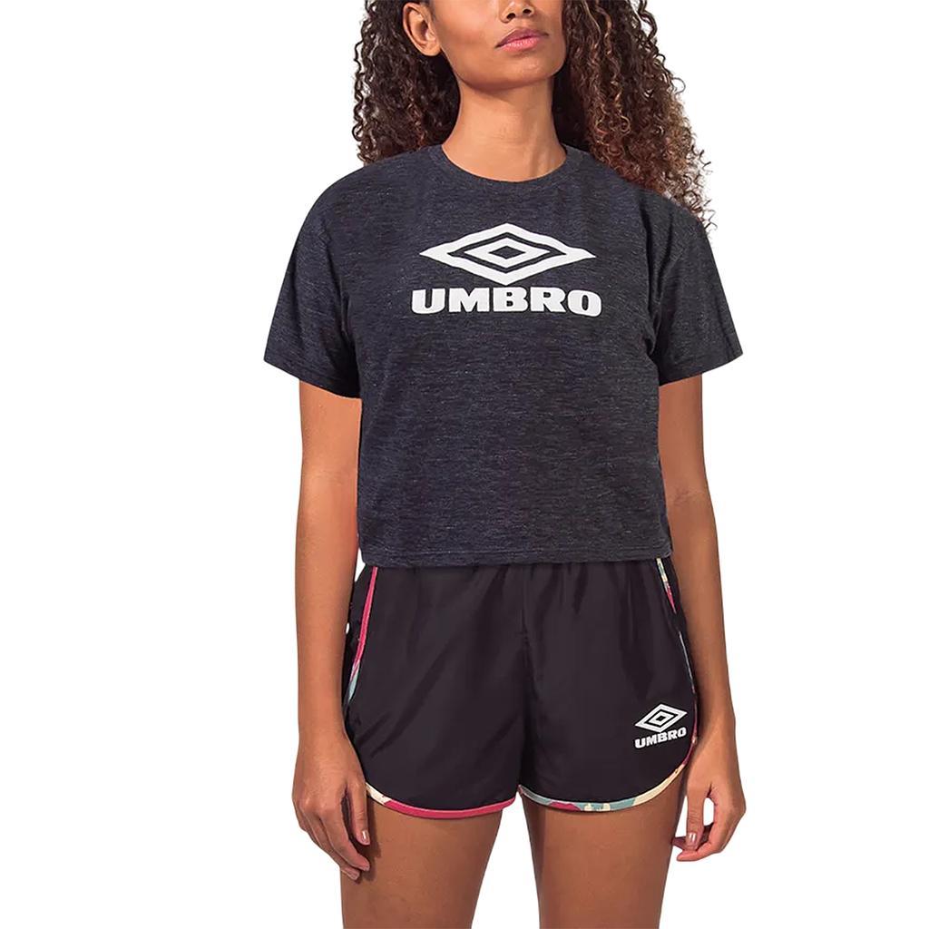 Umbro Remeras Femenino Running Diamond Bright Preto