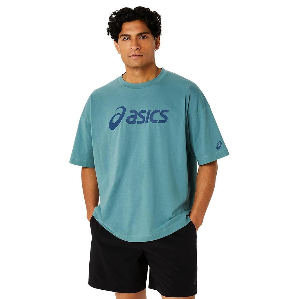 Asics Remeras Masculino Training Graphic Relax Fit Tee Celadon