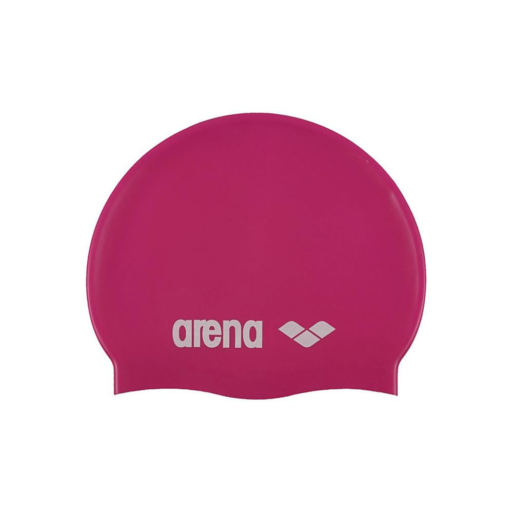 Arena Gorras de Natacion Unisex Natacion Classic Silicone Jr Fuxia White