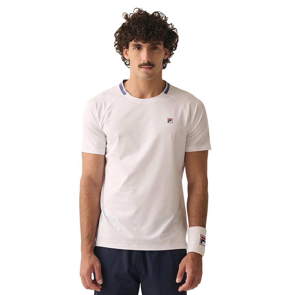 Fila Remeras Masculino Tenis Match Ao White
