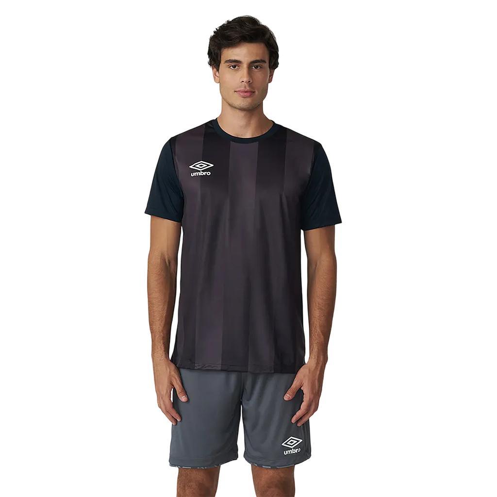 Umbro Remeras Masculino Running Gridlines Preto