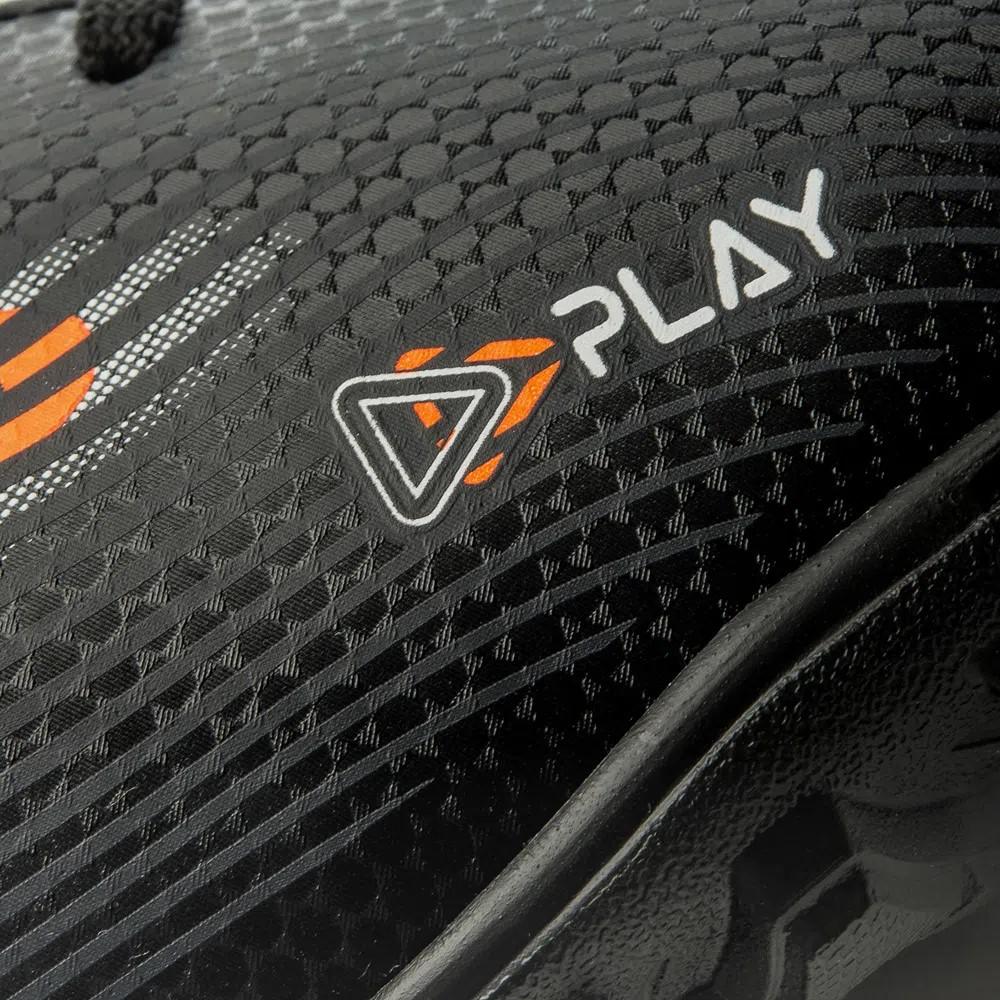 Umbro Futbol Society Masculino Play Negro/Blanco/Naranja Fluor