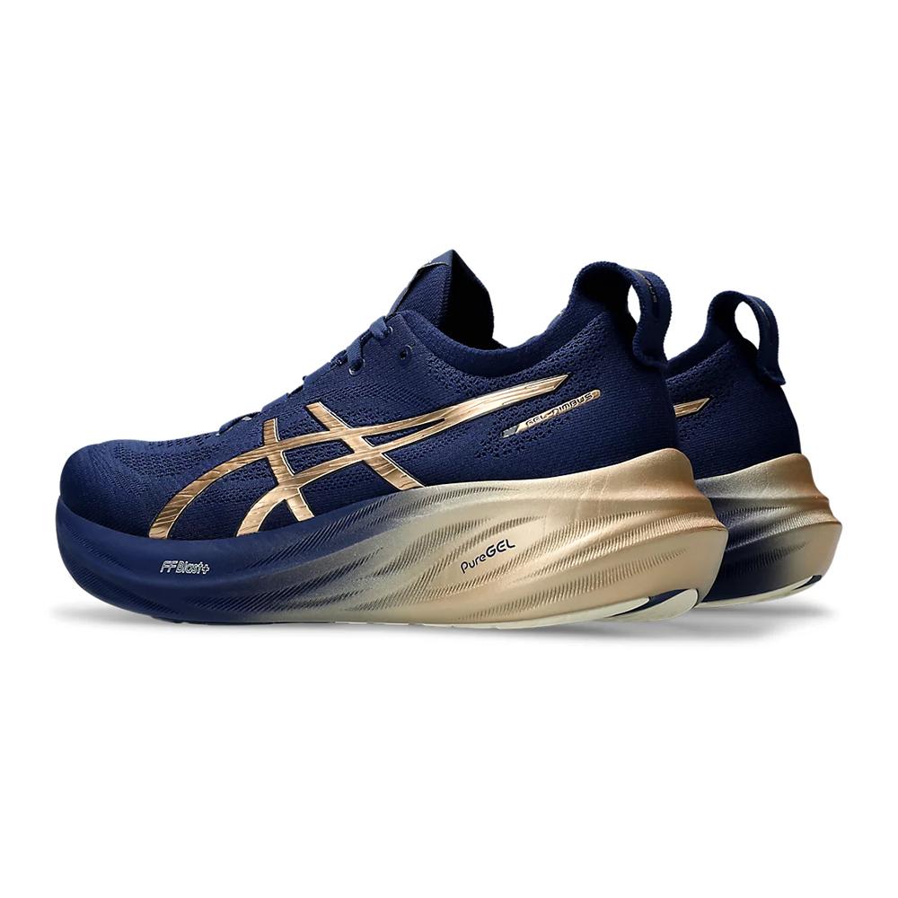 Asics Deportivos Masculino Running Gel Nimbus 26 Platinum Blue Expanse/Champagne