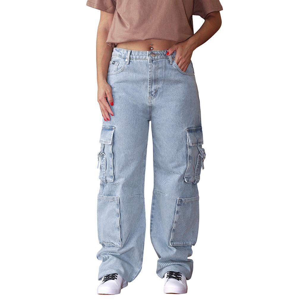 Roxy Jeans Femenino Moda Abril Light Blue