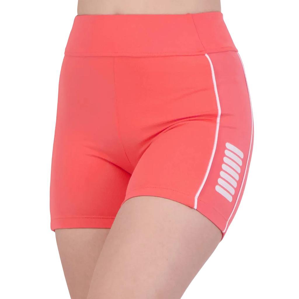 Fila Bermudas Femenino Training Seven Stripes Fit Dark Coral/Baby Pink