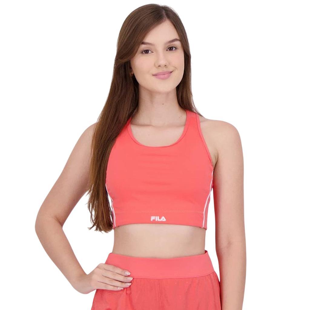 Fila Tops Femenino Training Seven Stripes Fit Dark Coral/Baby Pink