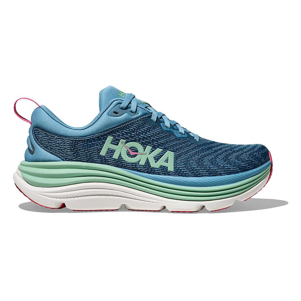 Hoka Deportivos Femenino Running Gaviota 5 Alpineblue/Jadeite