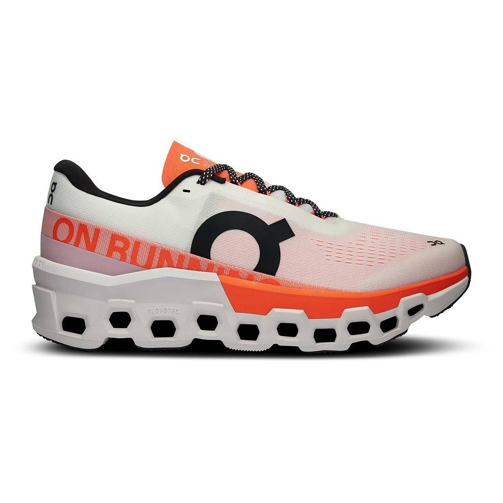 On Deportivos Masculino Running Cloudmonster 2 White Flame