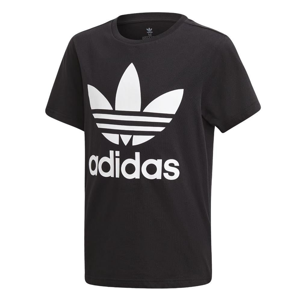 Adidas Remeras Unisex Trefoil Tee Negro