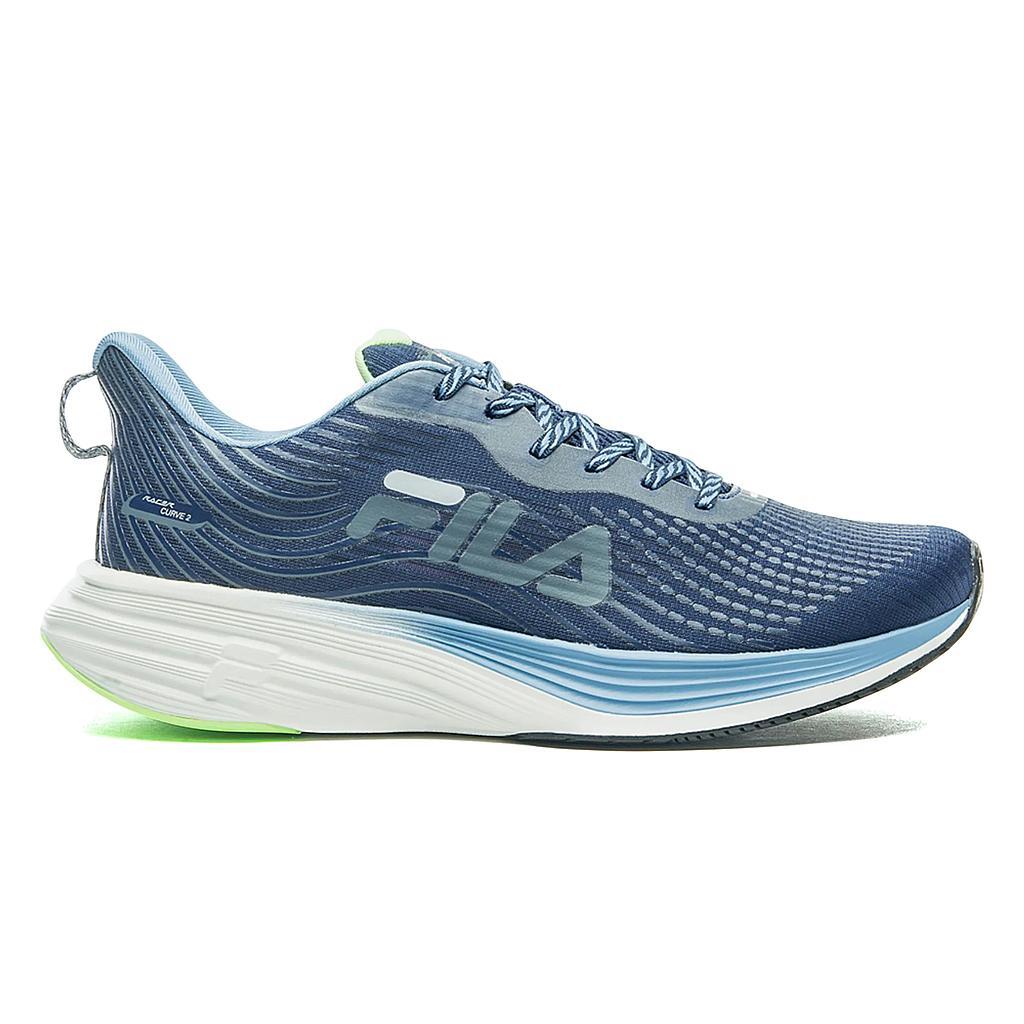 Fila Deportivos Masculino Running Racer Curve 2 Navy/Blue Shadow/Soft Green