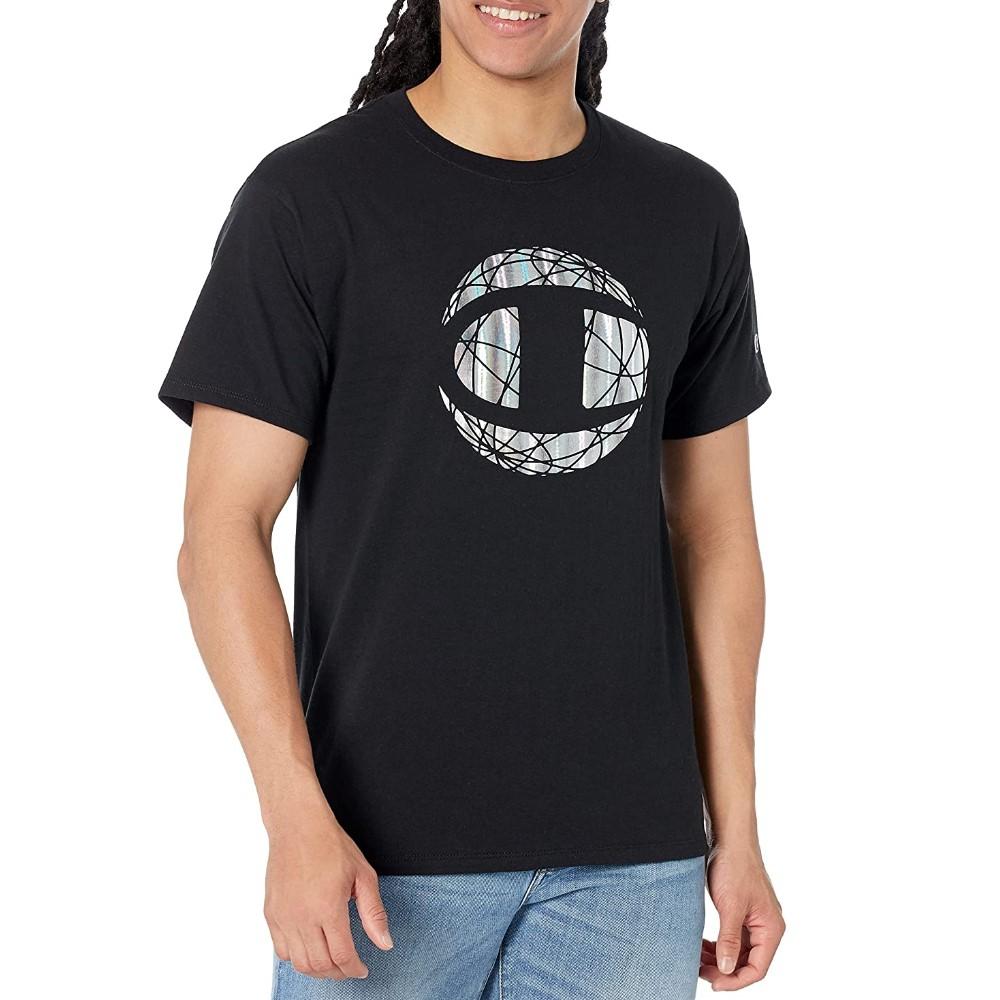 Champion T-Shirt Masculino Classic Graphic Tee Black