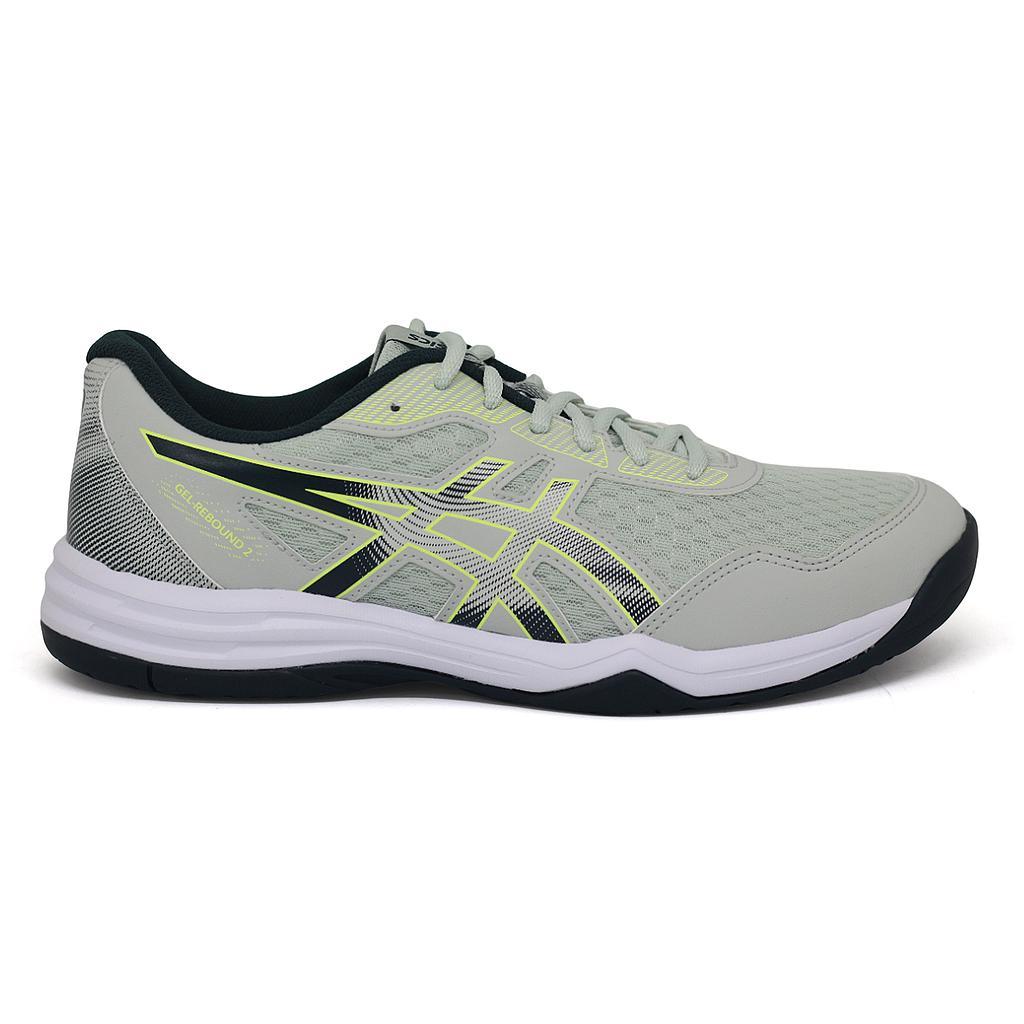 Asics Deportivos Masculino Voley Gel Rebound 2 Lichen Rock/Lime Green