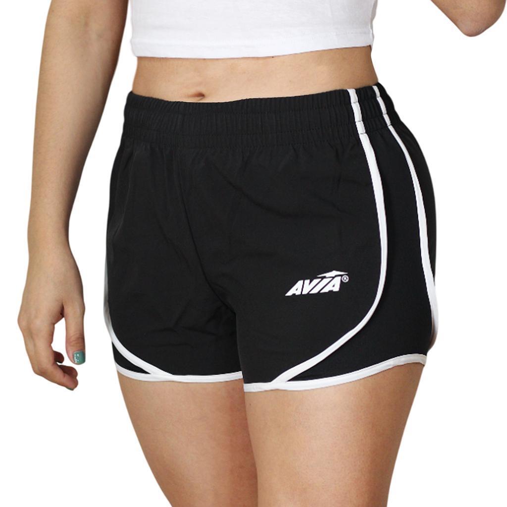 Avia Shorts Femenino Running Tennessee Black/White