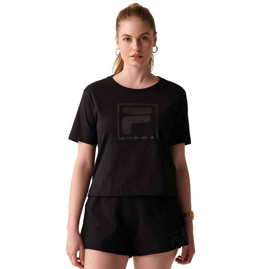 Fila Remeras Femenino Moda Letter Essentials Black