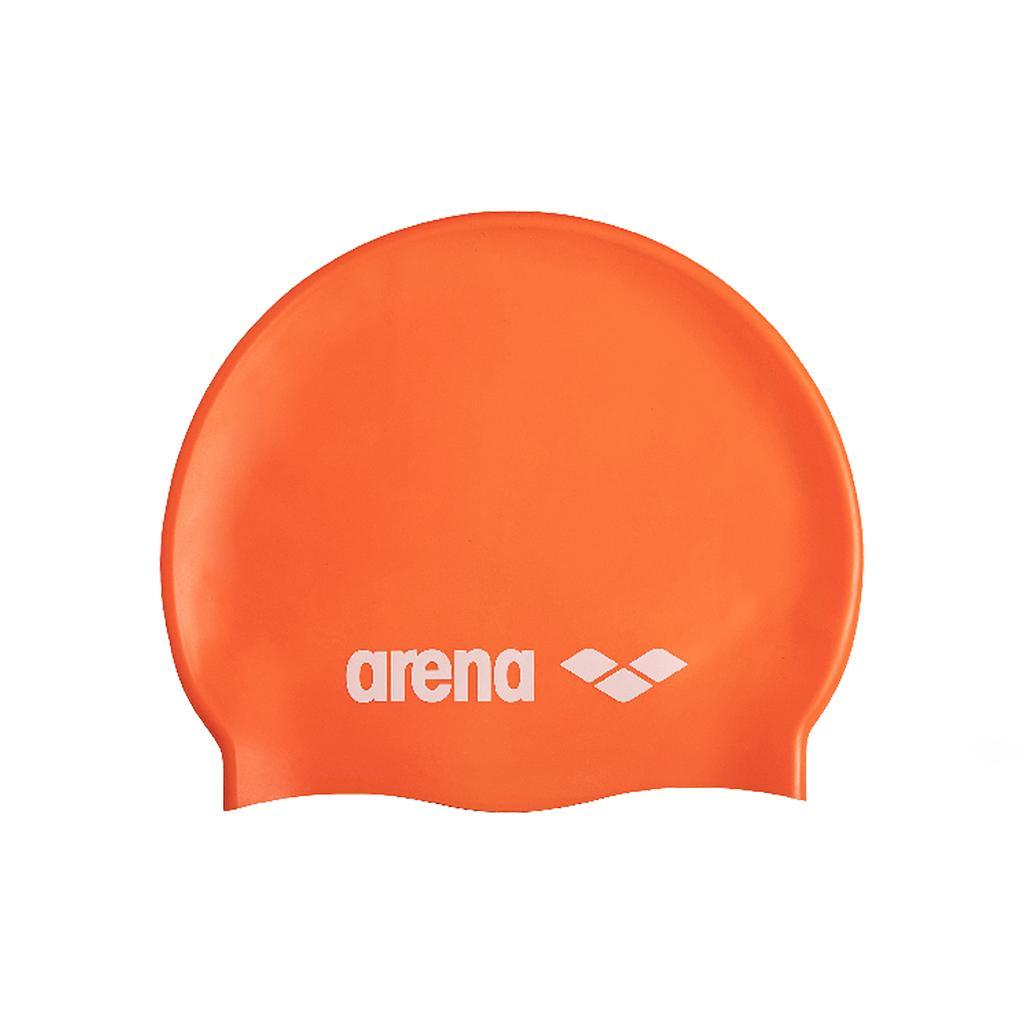 Arena Gorras de Natacion Unisex Natacion Classic Silicone Orange