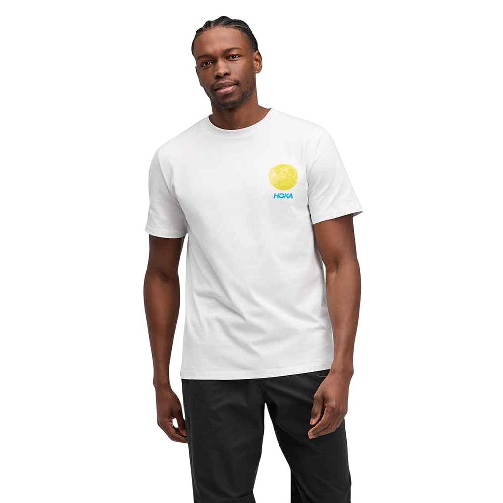 Hoka Remeras Masculino Running Collage Gpx Tee White